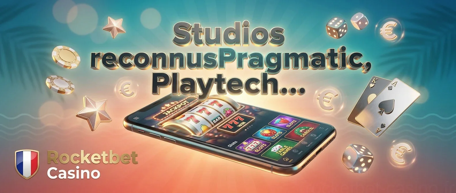 Studios reconnusPragmatic, Playtech...
